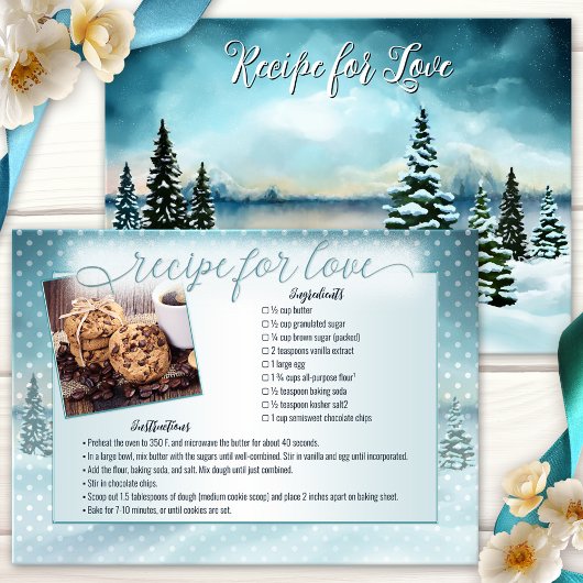 Carte de recette de la photo Winter Wonderland