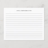 Carte de recette de la poêle Vintage d'aquarelle (Dos)