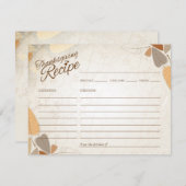 Carte de recette de l'Action de Grâce de Chute (Devant / Derrière)