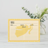 Carte de recette de l'ange de Noël (Debout devant)