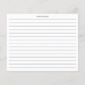 Carte de recette de l'Eucalyptus vert Foliage Aqua (Dos)