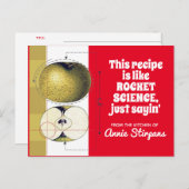 Carte de recette de livre de cuisine de cuisson de (Devant / Derrière)