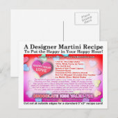 Carte de recette de Martini de la Saint-Valentin a (Devant / Derrière)