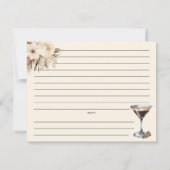 Carte de recette de Martini Espresso pour enterrem (Dos)