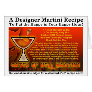Carte de recette de Martini Halloween Gates of Hel