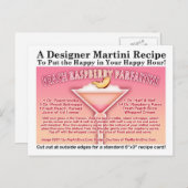 Carte de recette de Martini Parfait aux Pêches et  (Devant / Derrière)