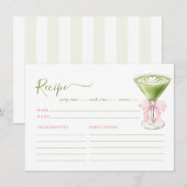 Carte de recette de matcha parfaite (Devant / Derrière)
