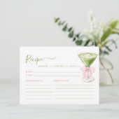 Carte de recette de matcha parfaite (Debout devant)