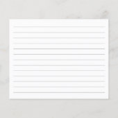 Carte de recette de monogramme or de nom de script (Dos)