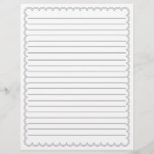 Carte de recette de nom de bordure à poinçon (Dos)