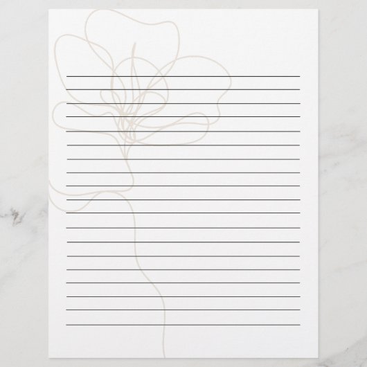 Carte de recette de nom de Rose illustré (Dos)