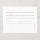 Carte de recette de nom de Rose illustré (Dos)