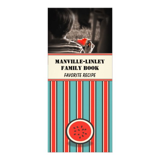 Carte de recette de pastèque personnalisée (modèle (Devant)