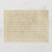 Carte de recette de Plante de café rustique modern (Dos)