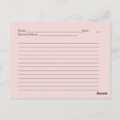 Carte de recette de pomme et fleur de cerisier pou (Dos)