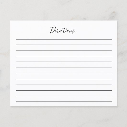 Carte de recette de pot de thé vert floral (Dos)