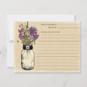 Carte de recette de pot Mason bleu (Devant)