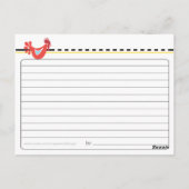 Carte de recette de poulet rétro (Dos)