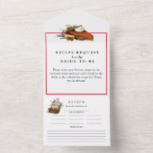 Carte de recette de récolte d'automne (À l'intérieur)