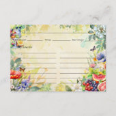 Carte de recette de salade de fruits (Devant)