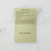 Carte de recette de salade Taco saine (Intérieur)