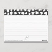 Carte de recette de thé nuptiale (Dos)