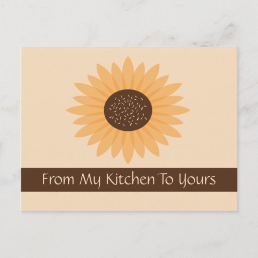 Carte de recette de tournesol (Devant)