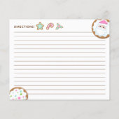 Carte de recette d'échange de biscuits de Noël ros (Dos)
