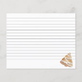 Carte de recette d'échange de cookies de vacances (Dos)