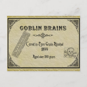 Carte de recette des cerveaux de Goblin