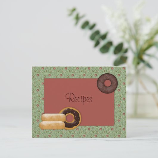 Carte de recette Donuts (Debout devant)