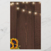 Carte de recette d'or floral moderne et rustique (Dos)