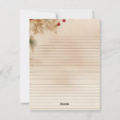 Carte de recette du journal de junk Christmas (Dos)