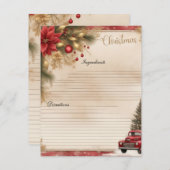 Carte de recette du journal de junk Christmas (Devant / Derrière)