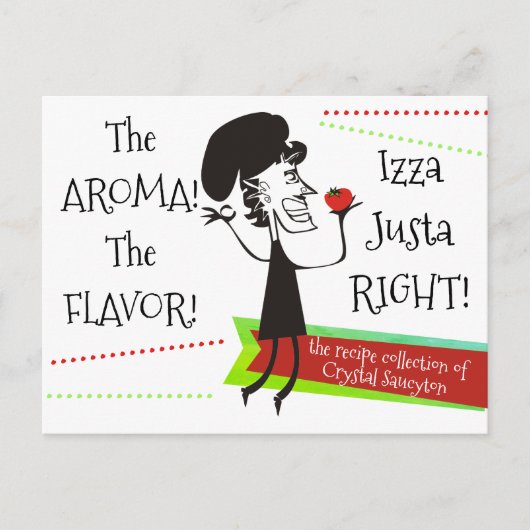 Carte de recette du livre de cuisine du chef franç (Devant)