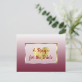 Carte de recette du mariage de dégradés de Bourgog (Debout devant)