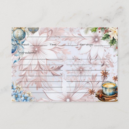 Carte de recette du matin de Noël (Devant)