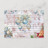 Carte de recette du matin de Noël (Dos)