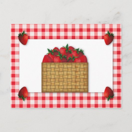 Carte de recette du panier de fraises (Devant)