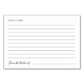 Carte de recette du Wedding shower de pivoine d'aq (Dos)