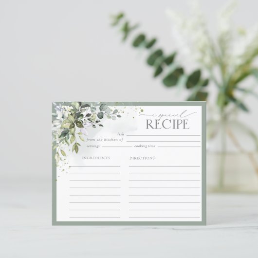 Carte de recette Dusty Blue Eucalyptus Botanical S (Debout devant)