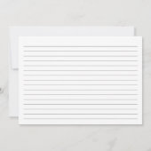 Carte de recette élégante de douche de mariage boh (Dos)