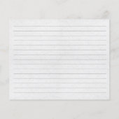 Carte de recette élégante Fleur sauvage Aquarelle  (Dos)