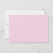 Carte de recette élégante pastel rose (Dos)