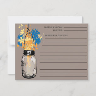 Carte de recette en pot Mason