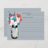 Carte de recette en pot Mason (Devant / Derrière)