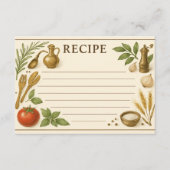 Carte de recette enveloppée de Toscane (Devant)