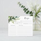 Carte de recette Eucalyptus Green Foliage (Debout devant)