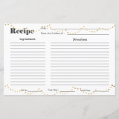 Carte de recette Faux Gold Fairy Lights (Devant)