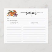 Carte de recette Fête des mariées (Devant)